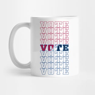 Vote Red White & Blue Mug